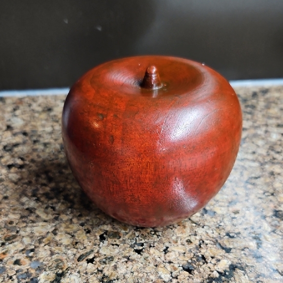 Other - Elegant Wooden Apple Decor - Vintage